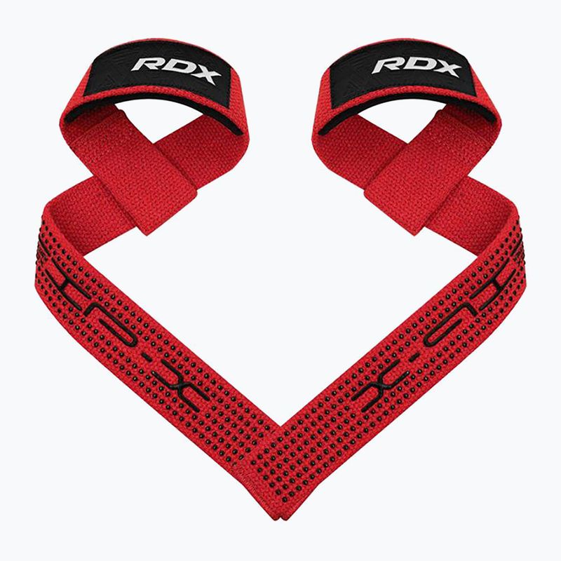 Напульсники для важкої атлетики RDX S4 Weightlifting Wrist Straps red 2