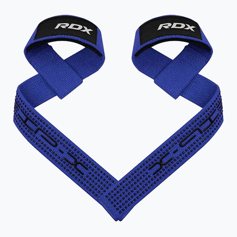 Напульсники для важкої атлетики RDX S4 Weightlifting Wrist Straps blue 2