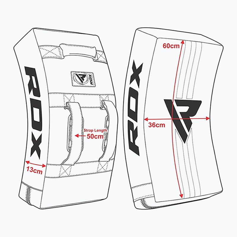 Щит тренувальний RDX curved kick shield KSR-T1RB 5