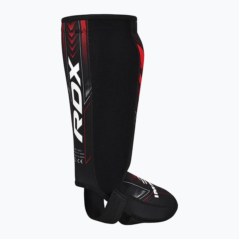 Захист для гомілок та стоп RDX IMMAF Approved Neoprene Shin Instep red 4