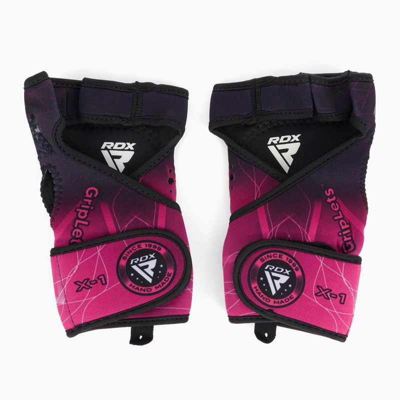 Рукавиці тренувальні RDX Weight Lifting X1 Long Strap WGN-X1P 2