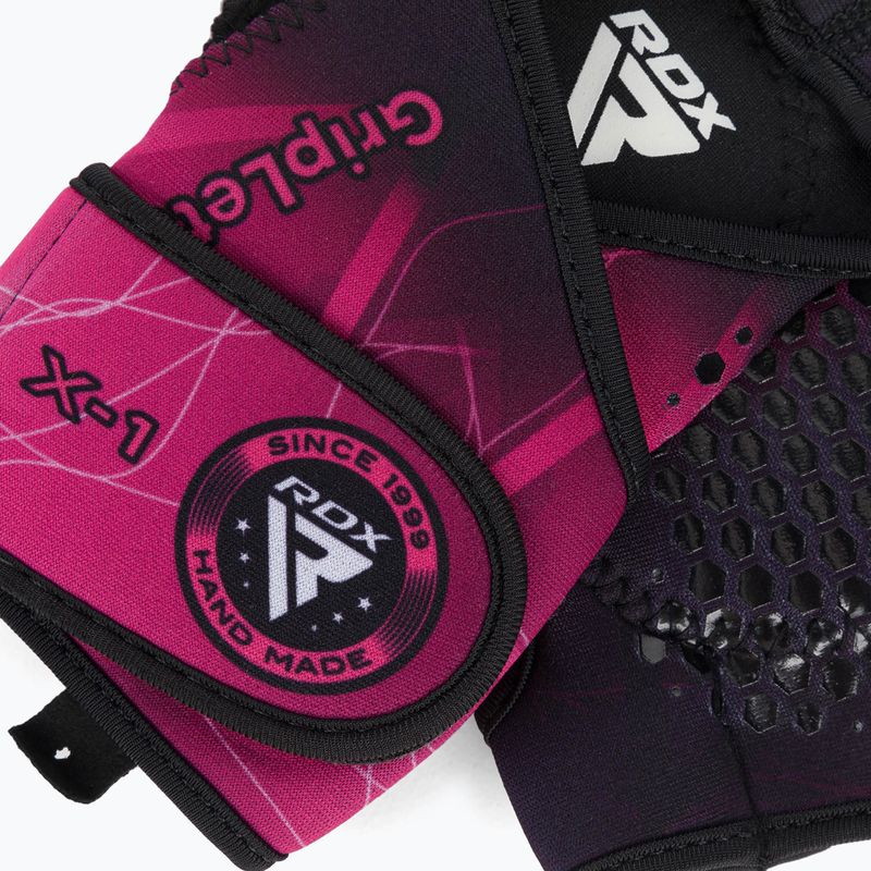 Рукавиці тренувальні RDX Weight Lifting X1 Long Strap WGN-X1P 5