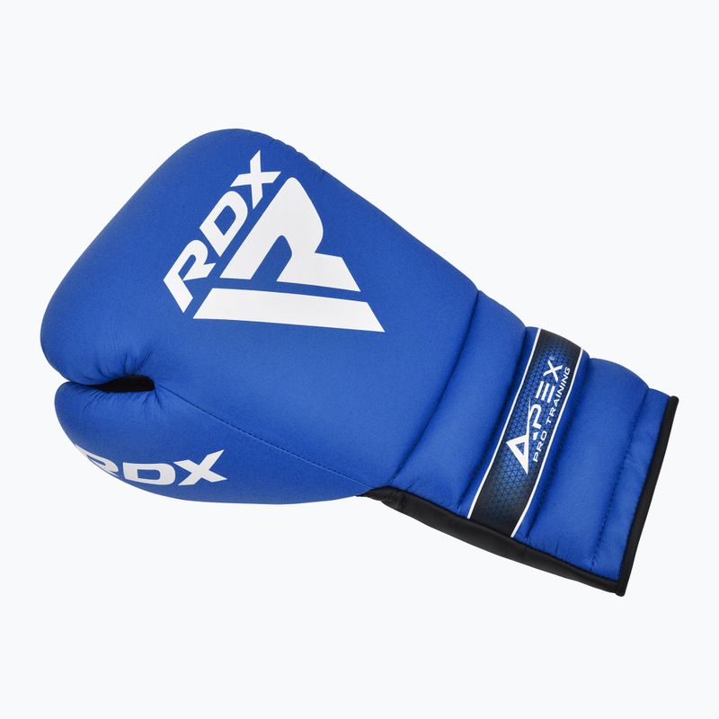 Боксерські рукавички RDX Apex Lace Up Training Sparring Training сині 2