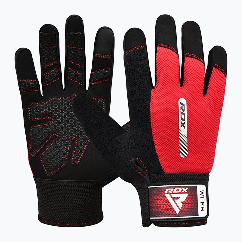 Рукавиці для тренувань RDX W1F Full Finger red
