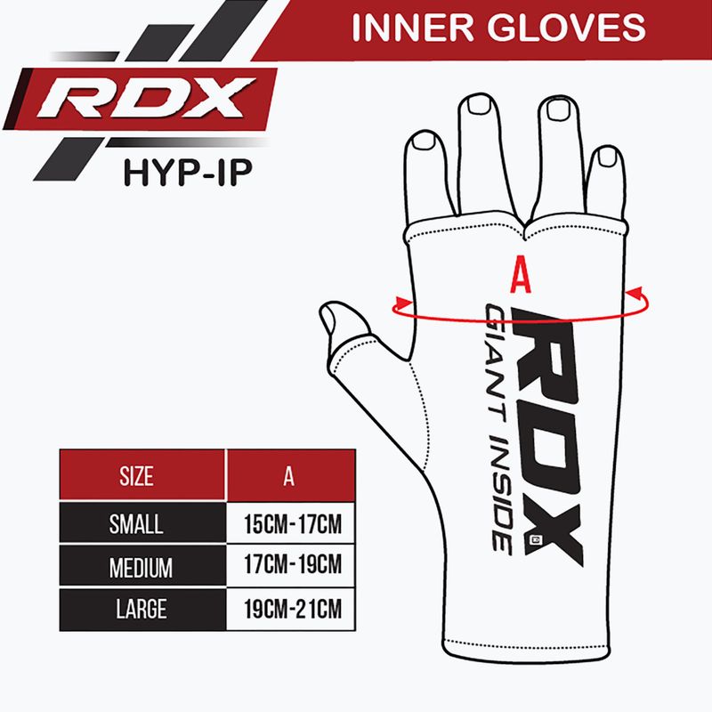 Рукавиці внутрішні RDX Hosiery Inner Strap чорні HYP-IB 8