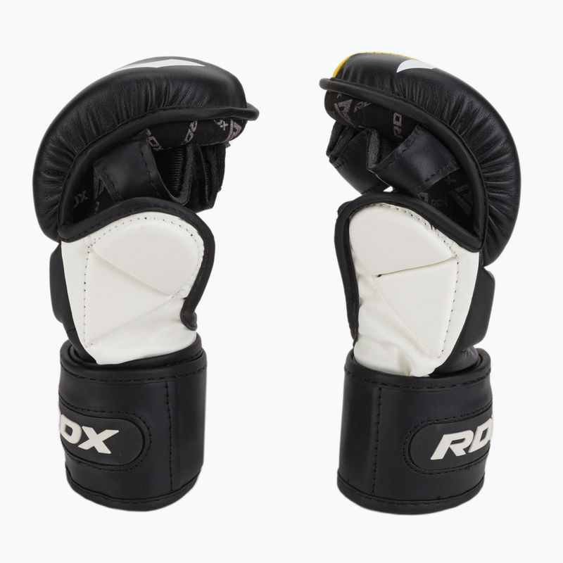 Рукавиці грепплінгові RDX T6 чорно-жовті GGR-T6Y 4