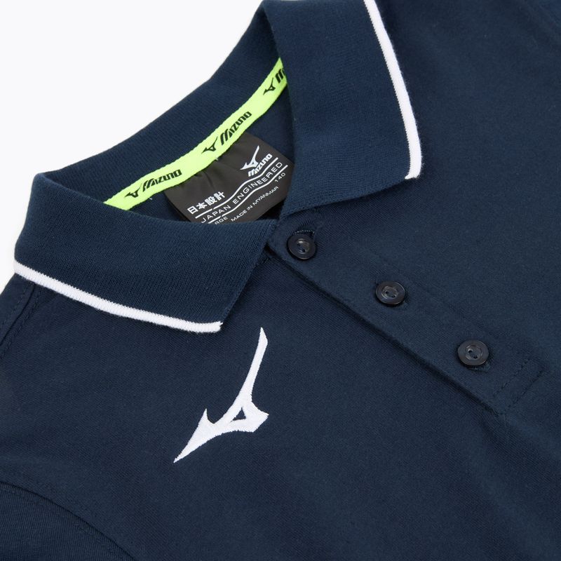 Футболка дитяча Mizuno Polo navy/white 3