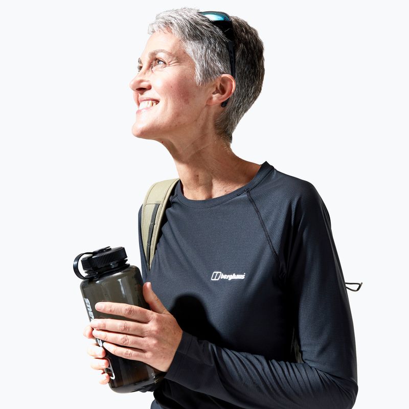 Жіночий лонгслів Berghaus 24/7 Basecrew чорний/чорний 6