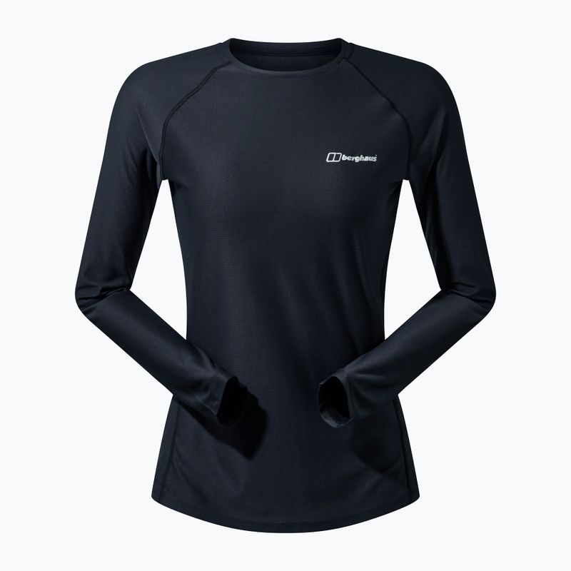 Жіночий лонгслів Berghaus 24/7 Basecrew чорний/чорний 9
