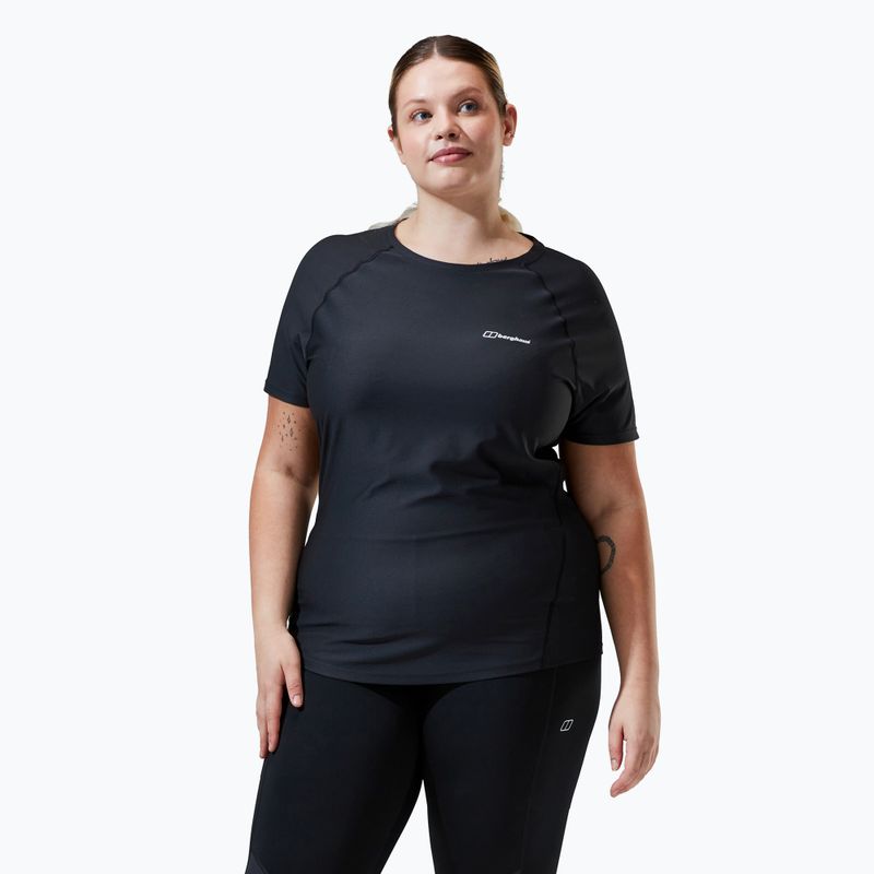 Жіноча футболка Berghaus 24/7 Tech Basecrewss чорна/чорна