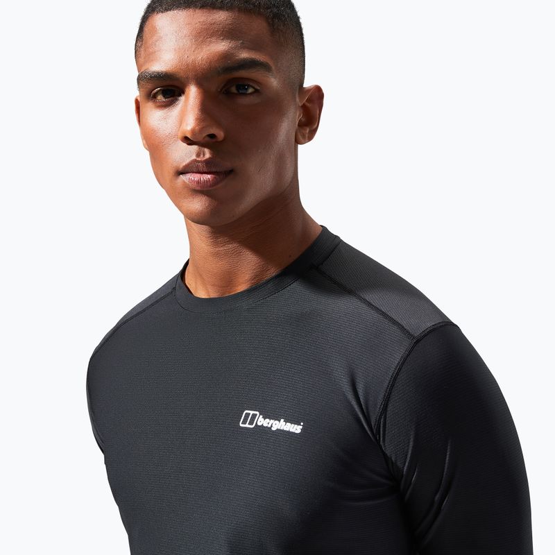 Чоловічий лонгслів Berghaus 24/7 Basecrew чорний/чорний 5