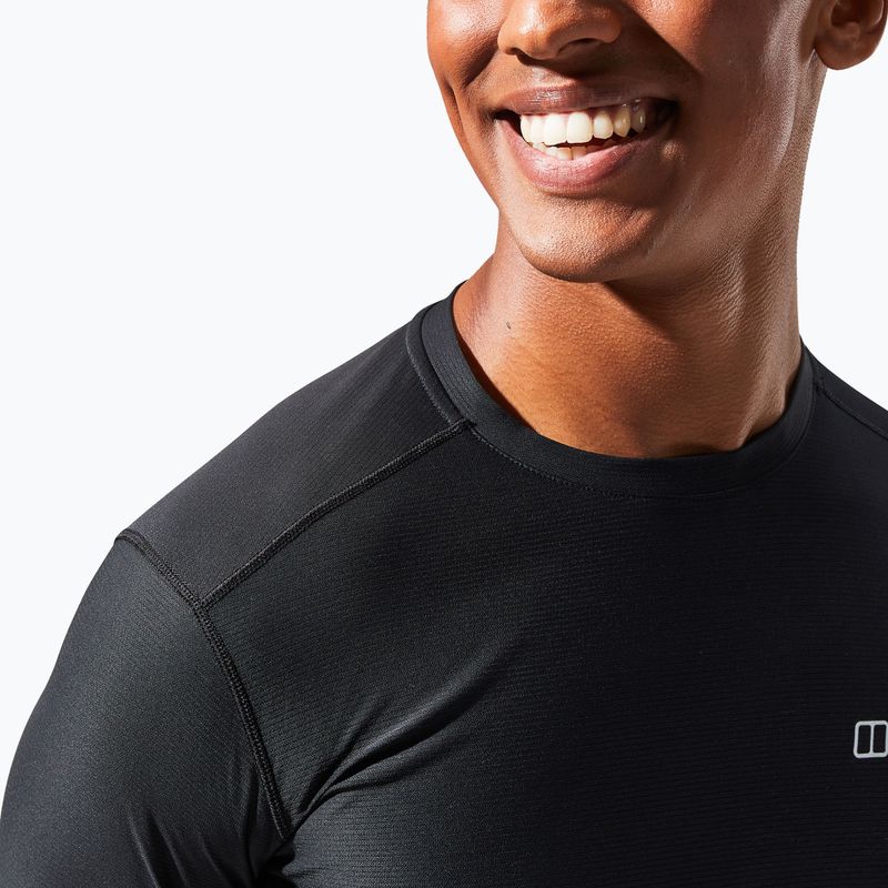 Чоловічий лонгслів Berghaus 24/7 Basecrew чорний/чорний 6
