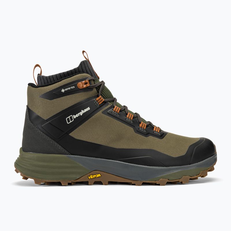 Черевики туристичні чоловічі Berghaus Vc22 Mid GTX dark brown/dark green 2