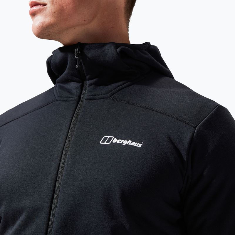 Чоловічий флісовий світшот Berghaus Heuberg Hoody чорний/чорний 7