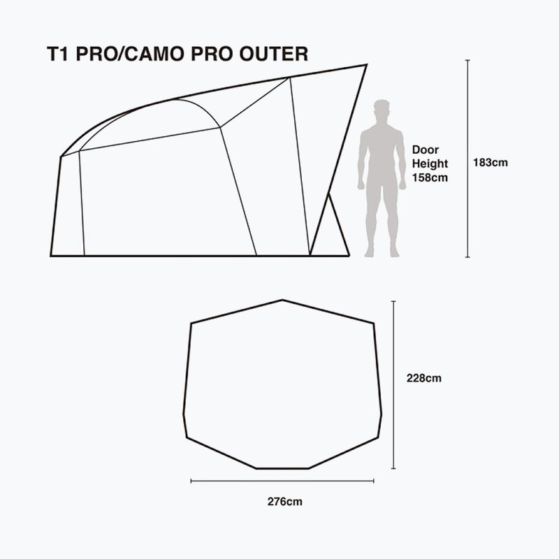 Намет для риболовлі Nash Tackle Titan T1 Camo Pro 7