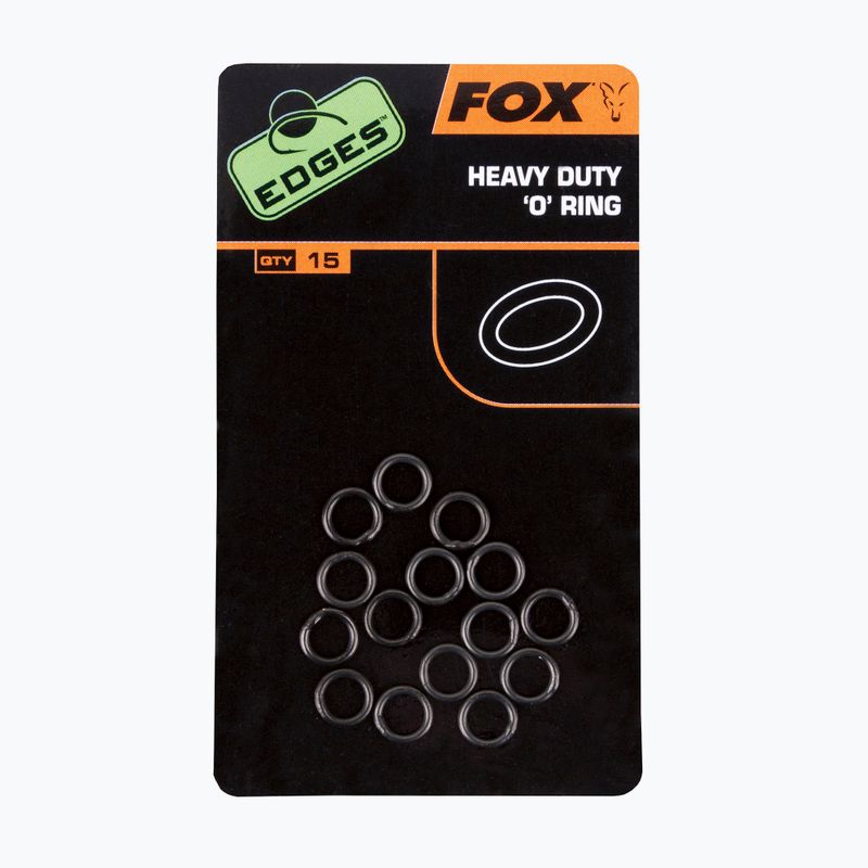 З'єднувальні кільця коропові Fox International Edges Heavy Duty O ring 15 шт. чорні CAC496