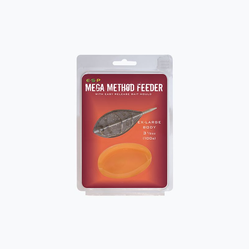Годівниця ESP Mega Method Feeder XL + фомочка коричнева ETFMMB100