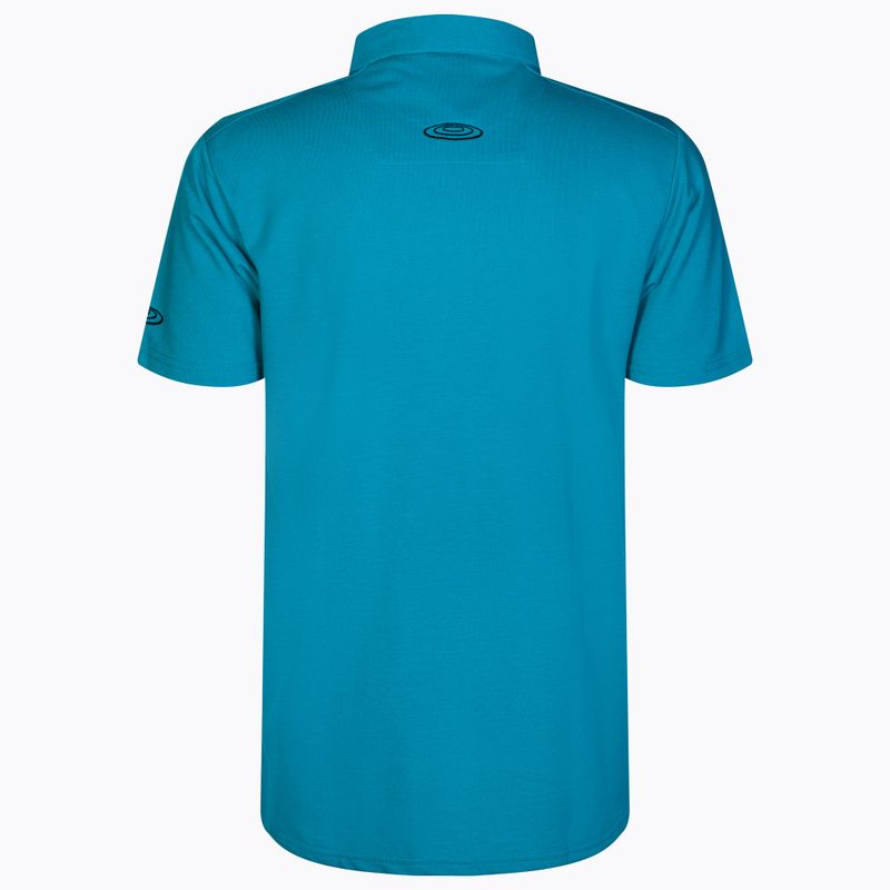 Футболка для риболовлі чоловіча Drennan Aqua Line Polo синя CSDAP205 2