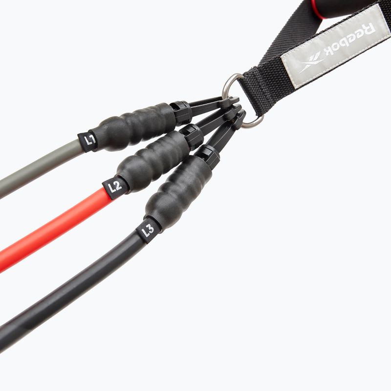 Набір гумових стрічок для тренувань Reebok Power Tube кольоровий RATB-30034 3