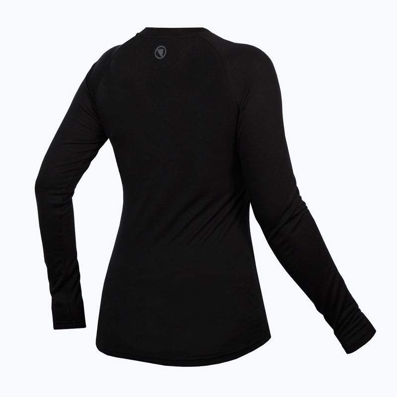 Лонгслів велосипедний жіночий Endura Baabaa Merino W black 2