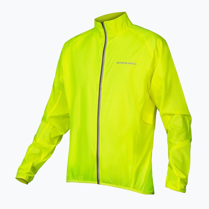 Чоловіча велосипедна куртка Endura Pakajak hi-viz жовта