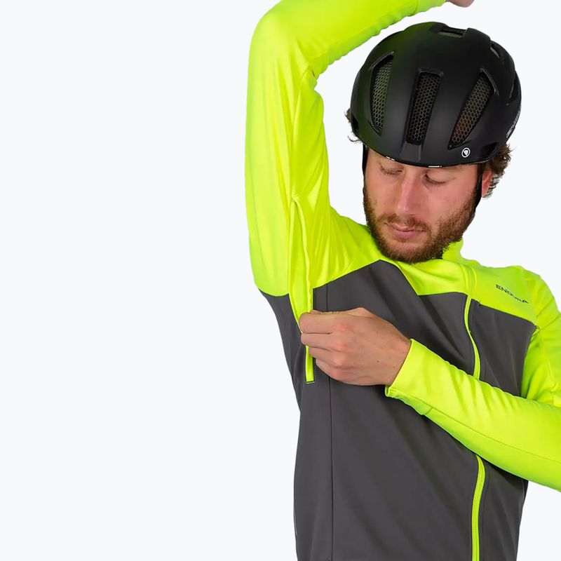 Чоловіча велосипедна куртка Endura Windchill II hi-viz жовта 4