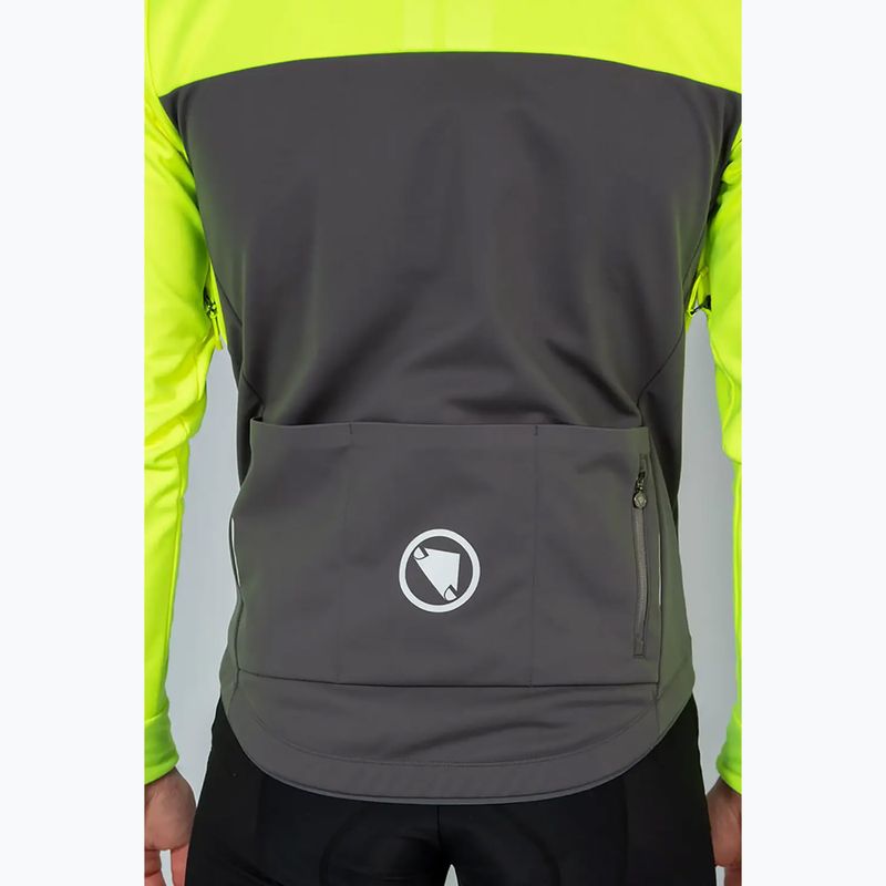 Чоловіча велосипедна куртка Endura Windchill II hi-viz жовта 6