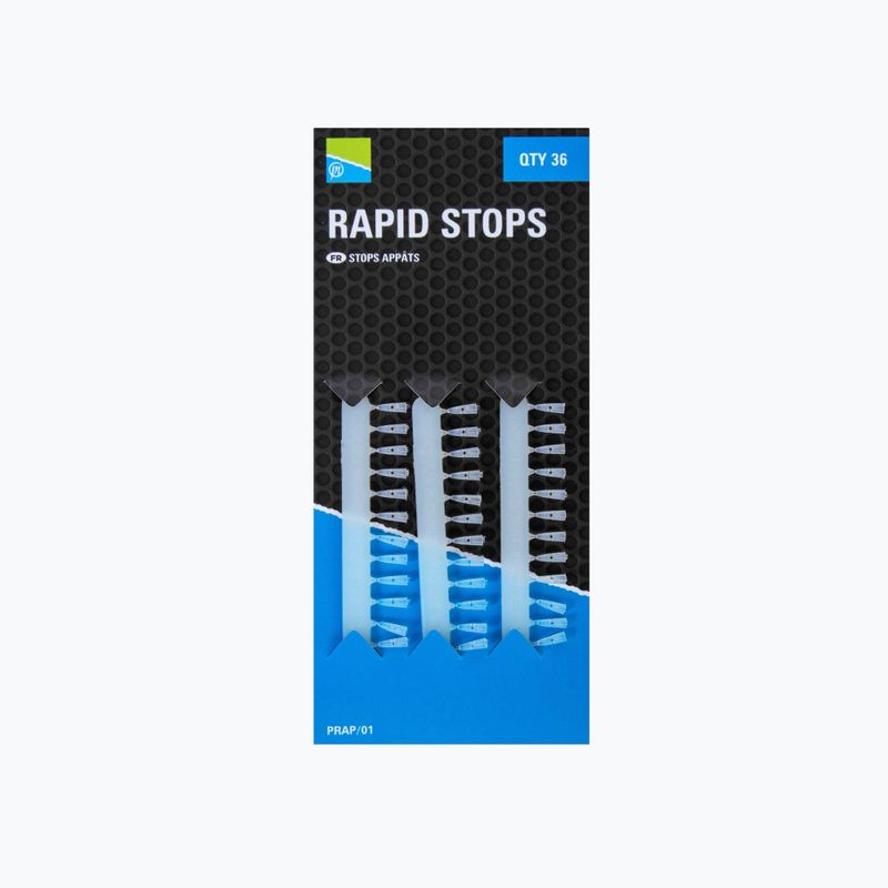 Стопери для приманок Preston Innovations Rapid Stops 36 шт. білі PRAP/01