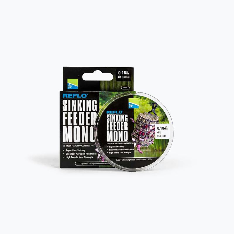 Волосінь фідерна Preston Innovations Reflo Sinking Feeder Mono зелена PSFM/20