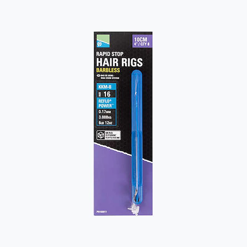 Поводки для methody Preston Innovations KKM-B Mag Store Hair Rigs - 15" прозорі P0160013