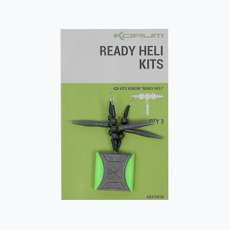 Набір гелікоптерний для риболовлі Korum Ready Heli 3 шт. чорний K0310016