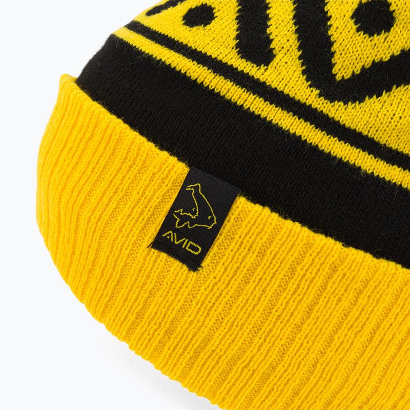 Шапка для риболовлі Avid Carp Bobble Hat yellow/black 3