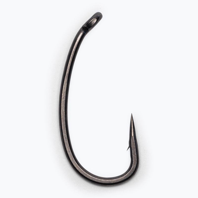 Гачки RidgeMonkey Ape-X Medium Curve 2XX Barbed сірі RMT256