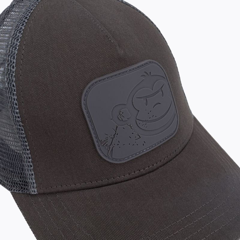 Бейсболка для риболовлі чоловіча RidgeMonkey APEarel Dropback Snapback сіра RM294 5