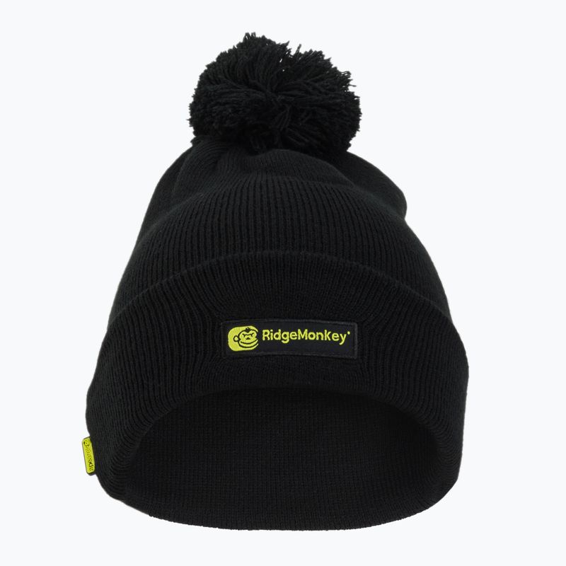 Шапка для риболовлі RidgeMonkey Apearel Bobble Beanie Hat чорна RM556 2