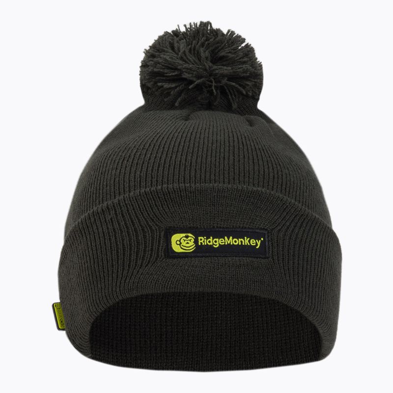 Шапка для риболовлі męska Ridgemonkey Apearel Bobble Beanie Hat зелена RM557 2
