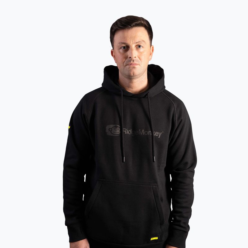 Кофта для риболовлі чоловіча RidgeMonkey Apearel Heavyweight Hoody чорна RM629