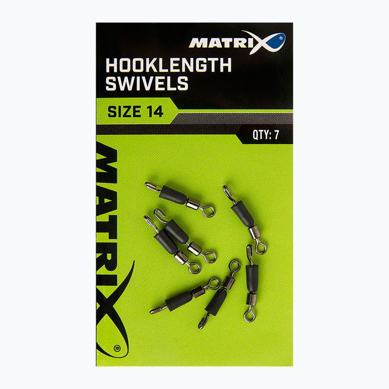 Фідерні з'єднувачі Matrix Hooklength Swivels Size 7 шт. сріблясті GAC365