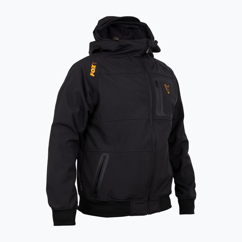 Кофта для риболовлі з капюшоном męska Fox International collection Shell Hoodie чорна CCL0