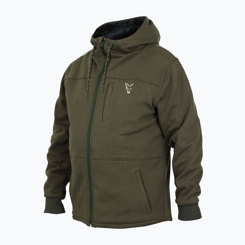 Кофта для риболовлі з капюшоном Fox International Collection Sherpa зелена CCL10