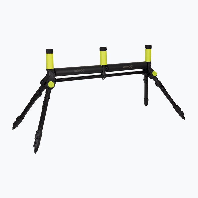 Стійка для вудок Matrix Freeflow MKII Double Ролик чорно-жовта GRO005