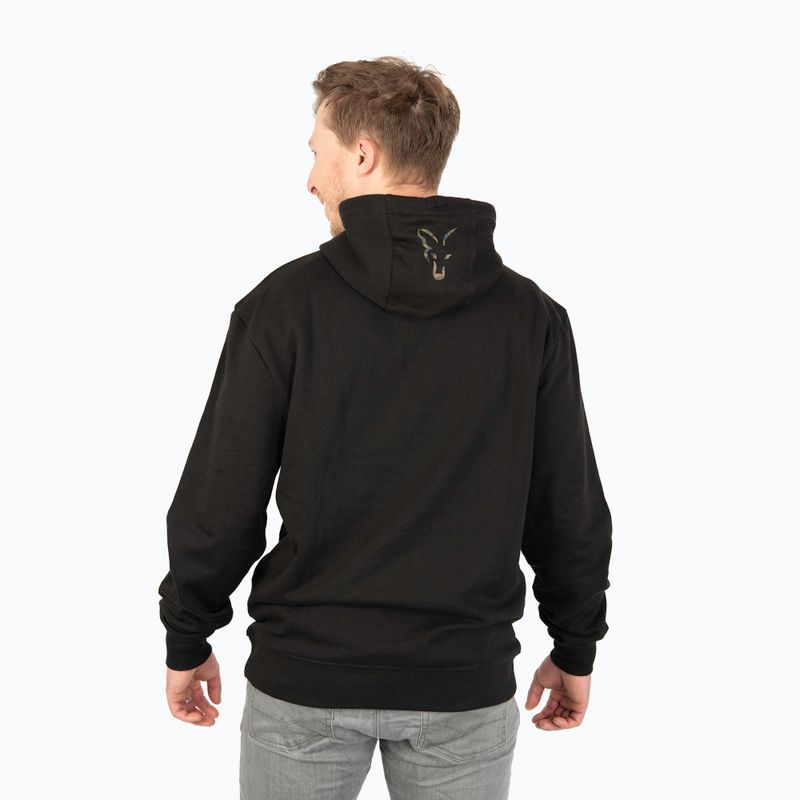 Кофта для риболовлі з капюшоном Fox International LW Print Pullover чорна CFX1 3