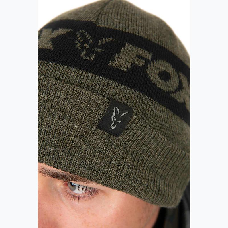 Шапка зимова Fox International Collection Beanie green/black 4