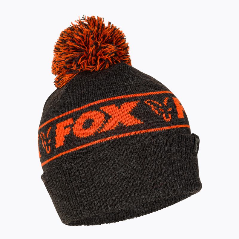 Шапка зимова Fox International Collection Bobble black/orange
