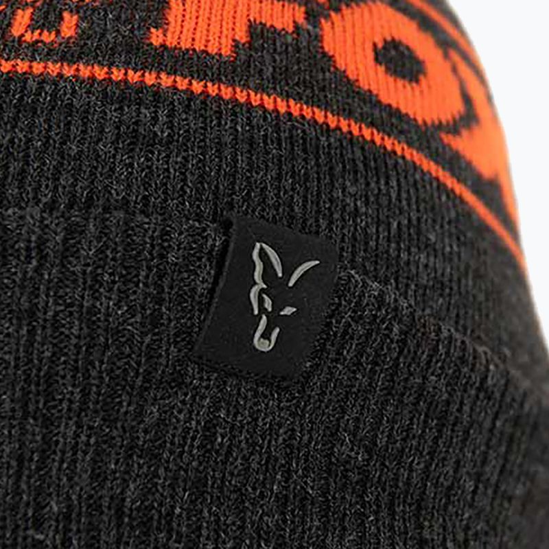 Шапка зимова Fox International Collection Bobble black/orange 8