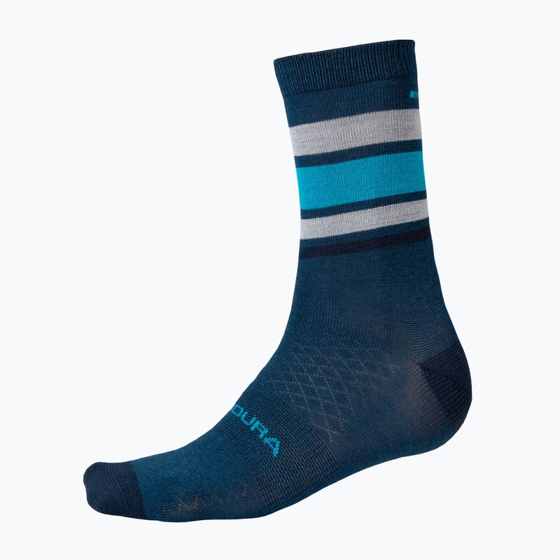 Шкарпетки велосипедні Endura BaaBaa Merino Stripe blueberry