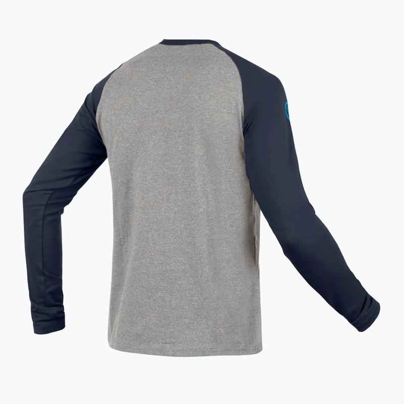 Чоловічий велосипедний лонгслів Endura One Clan Raglan L/S чорнильно-синій 2