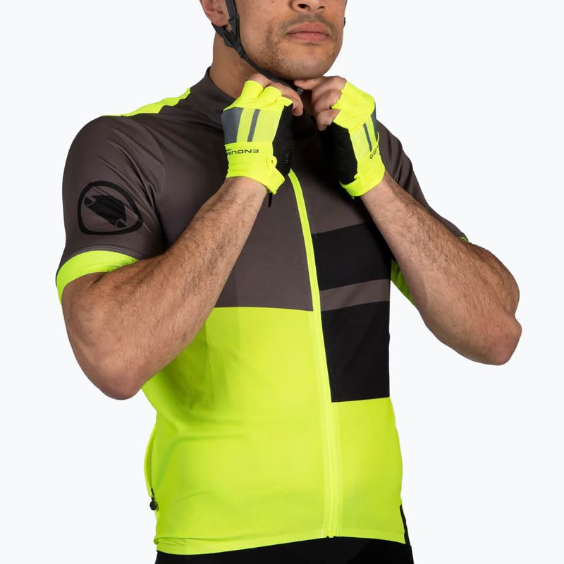 Чоловіча велофутболка Endura FS260 Print S/S hi-viz жовта 5