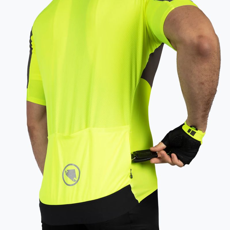 Чоловіча велофутболка Endura FS260 Print S/S hi-viz жовта 8