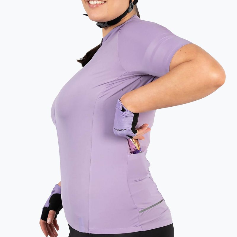 Жіноча велофутболка Endura Pro SL II S/S фіолетова 7
